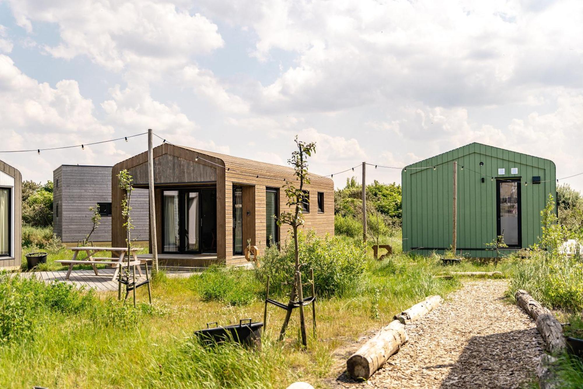 Basecamp Tiny House Eco-Resort Ijmuiden ไอย์มัลเดิน ภายนอก รูปภาพ